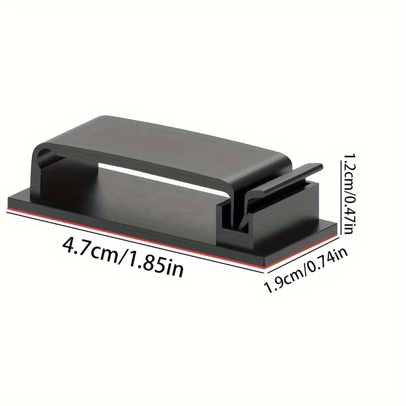 4 R-shaped Wiring Buckles Self-adhesive Cable Fixing Seat Wire Qme