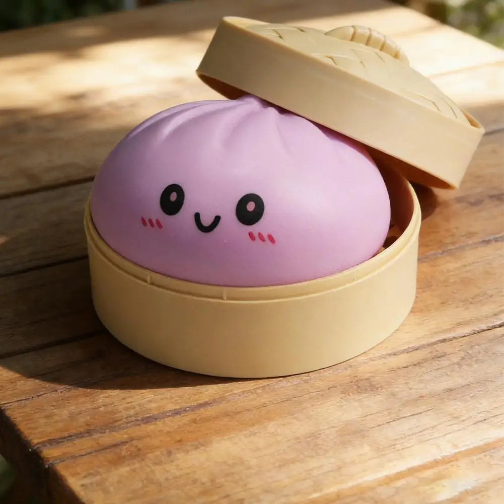 Realistic Giant Steamed Bun Squeezable Toy Simulation Food Squishies Qme