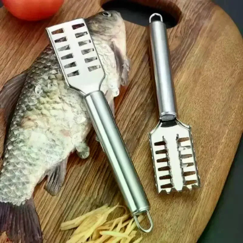Stainless Steel Fish Scale Knife Scraper Sawtooth Scraping Boning Qme