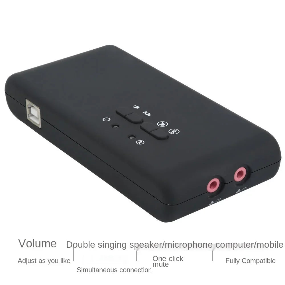USB2.0 sound card add on cards Cmi-6206 Chipset USB 7.1 Sound Card with SPDIF & USB Extension Cable remote wake-up support Qme