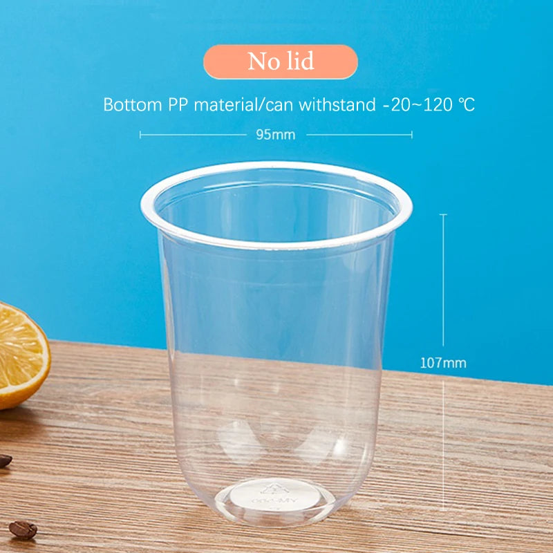 Durable Plastic Yogurt Parfait Cups Lids Pudding Clear Storage Can Qme Cap not included