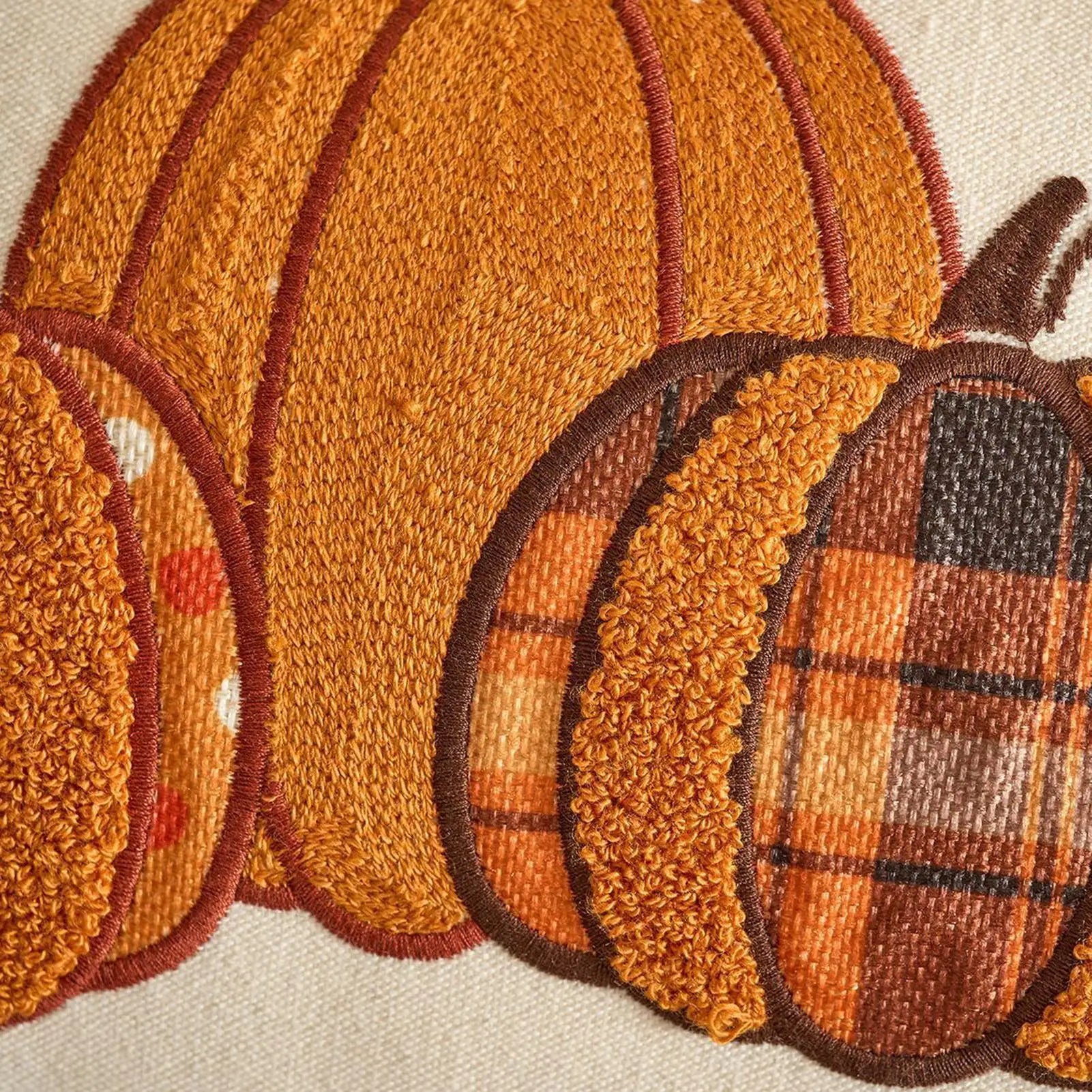 Fall Pumpkin Pillow Covers Cases Thanksgiving Decor 18x18 Inch Qme