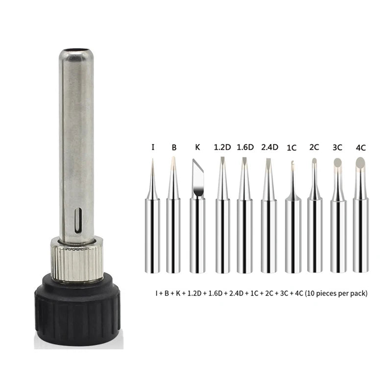 Soldering Iron Tips 900M Lead-free Solder Tip Replaceable Welding Qme 10PC