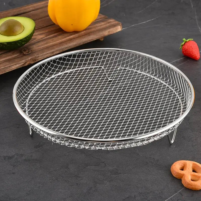 Air Fryer Grille Suitable Fryers Oven Grill Stackable Kitchen Qme
