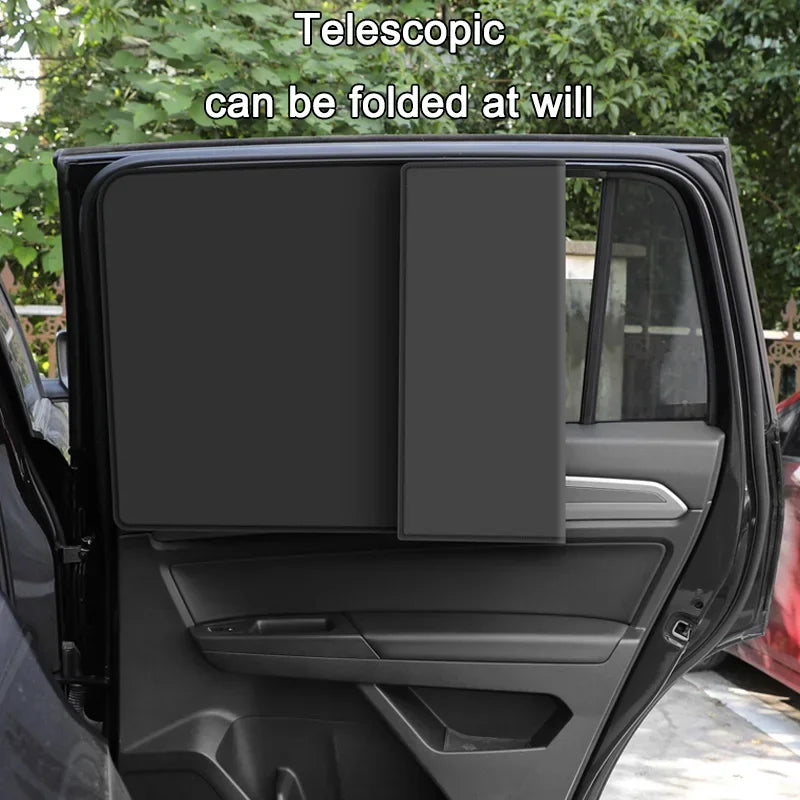 Magnetic Car Sunshade Side Window Cover Sun Visor Summer Protection Window Curtain Cover for Front Rear Auto Accessories Qme