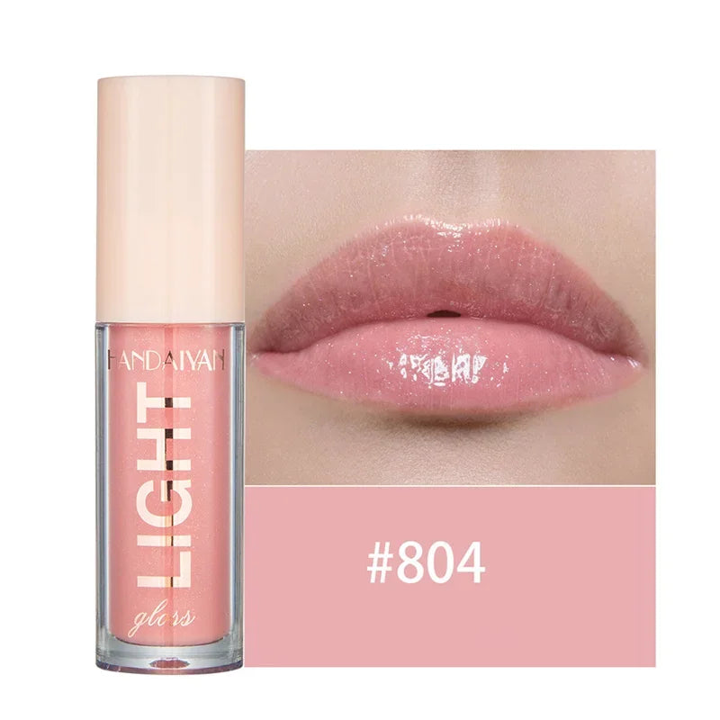 12 Colors Mirror Pearl Lip Gloss Long-lasting Moisturizing Shine Glitter Lip Glaze Waterproof Glass Liquid Lipstick Women Makeup Qme 04