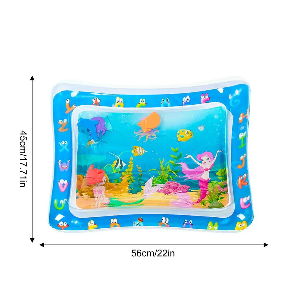 Water Sensory Play Mat Thickened Water Sensory Pad Water Sensor Mat Water Sensory Playmat With Fish Sea Ocean Theme Sensory Toy Qme GRAY China Mainland