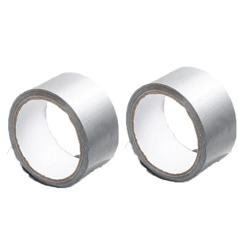 10m Silver - Gray Thick Industrial Tape: Waterproof/Windproof, Single - Sided, Wear - Resistant for Repair & Bundle Tasks Qme 2pc 10M 50mm