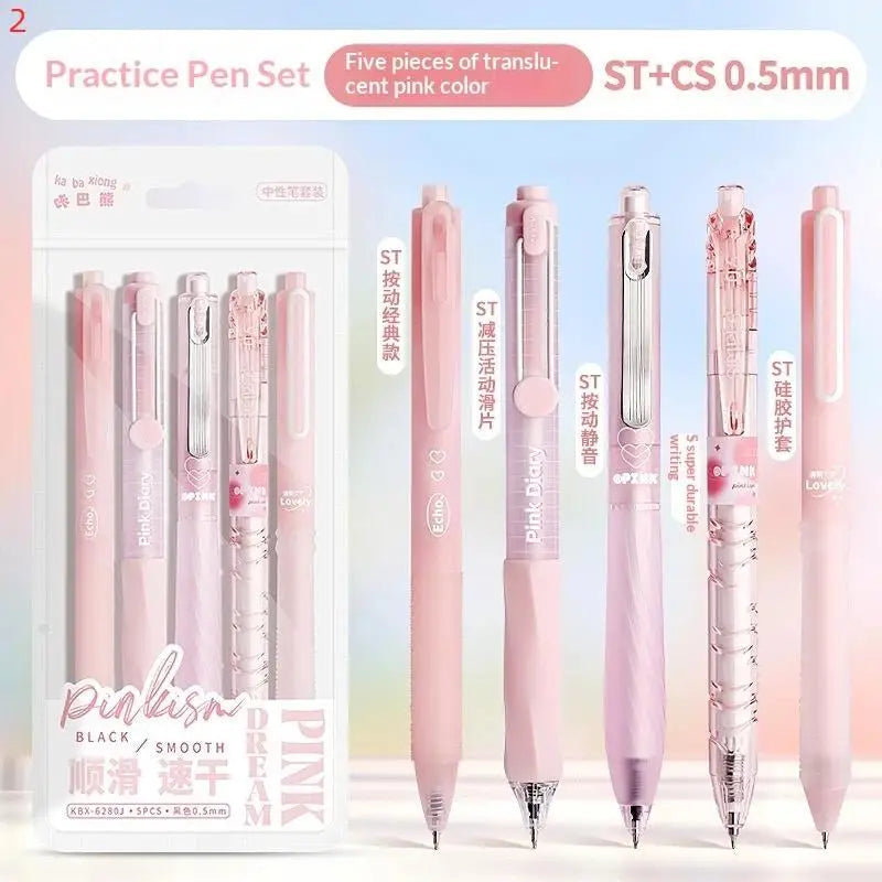 Gel Ink Pens Fast Dry Smoothly Write Journals Notes Business Papers Qme 2 Pink
