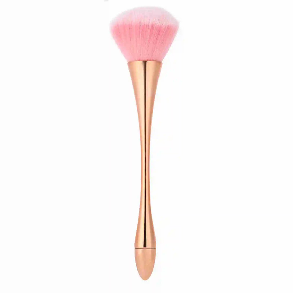 Manicure Brush Powder Dust Brush Nail Dust Brush Nail Dust Brush Powder Dust Remover Nail Art Manicure Tool Large Size Qme rose gold