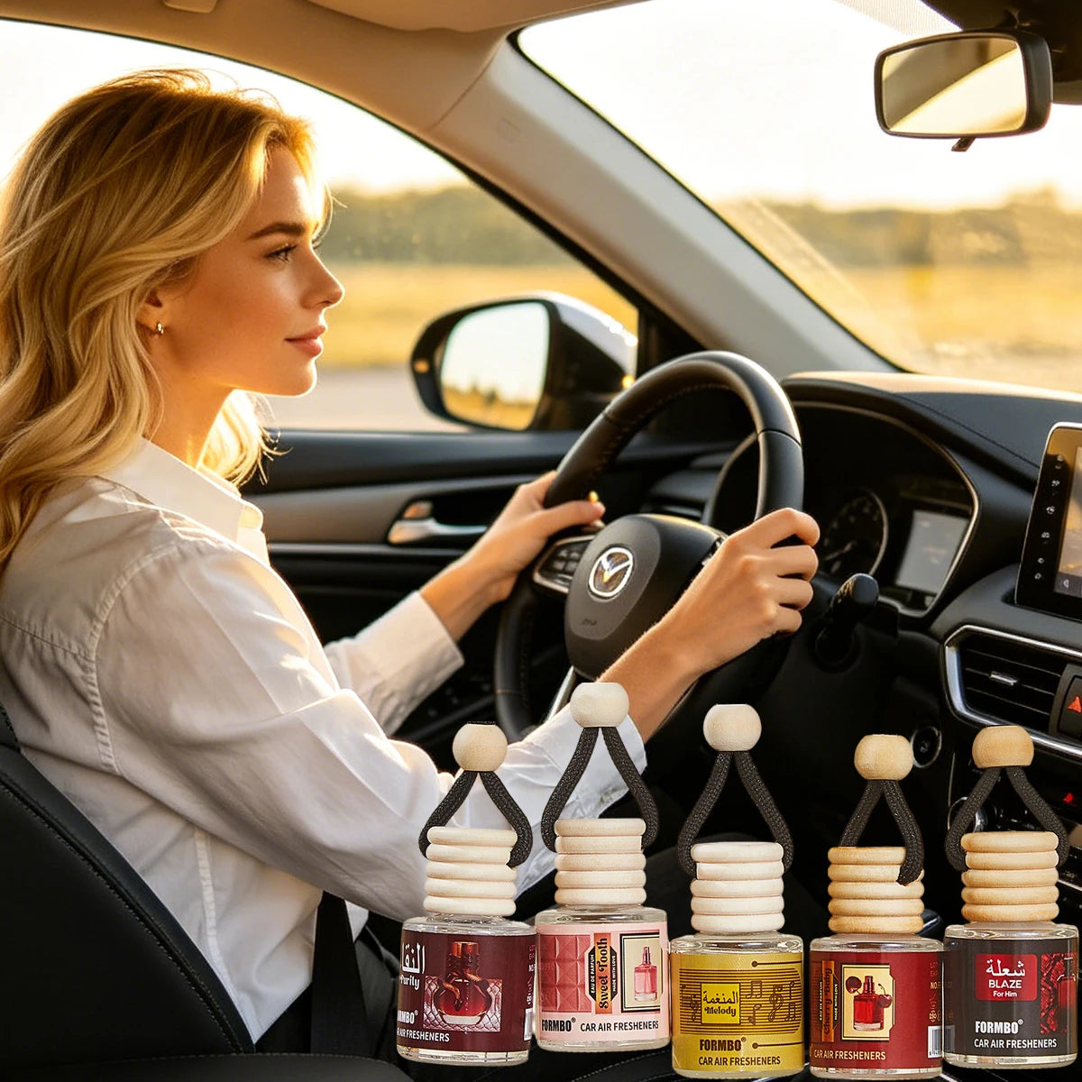 Car Fragrance Interior Accessories Fresh Clean Scent Long-lasting Qme