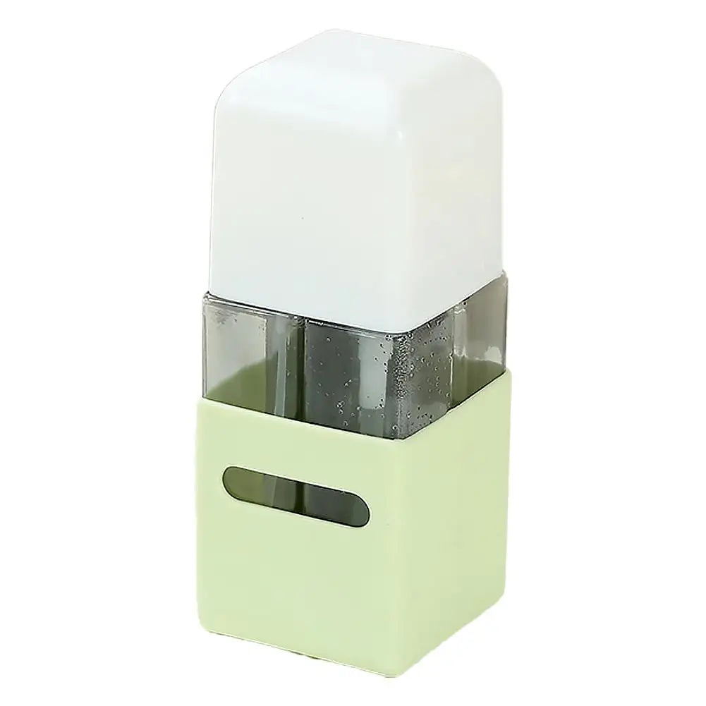 1 Travel Dispenser Bottle X4 Refillable Shampoo Conditioner Bottles Qme green-square