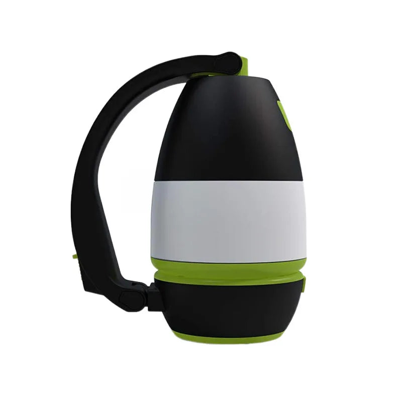 LED Camping Lamp Desk 1 Flashlight USB Charging Waterproof Outdoor Qme green 10 W