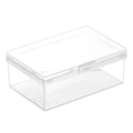 ^1PC Transparent Plastic Box Rectangular Hardware Classification Box With Lid Storage Electronic Parts With Lid Collection Box Qme 1pc