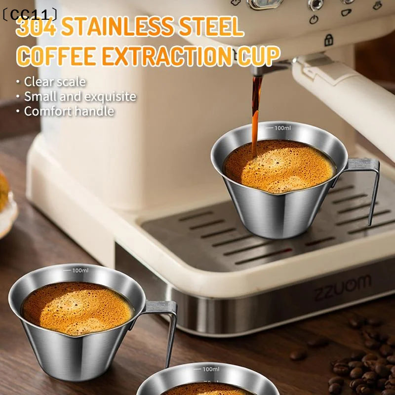 Stainless Steel Coffee Extraction Cup Scale Small Milk Spoon Making Qme