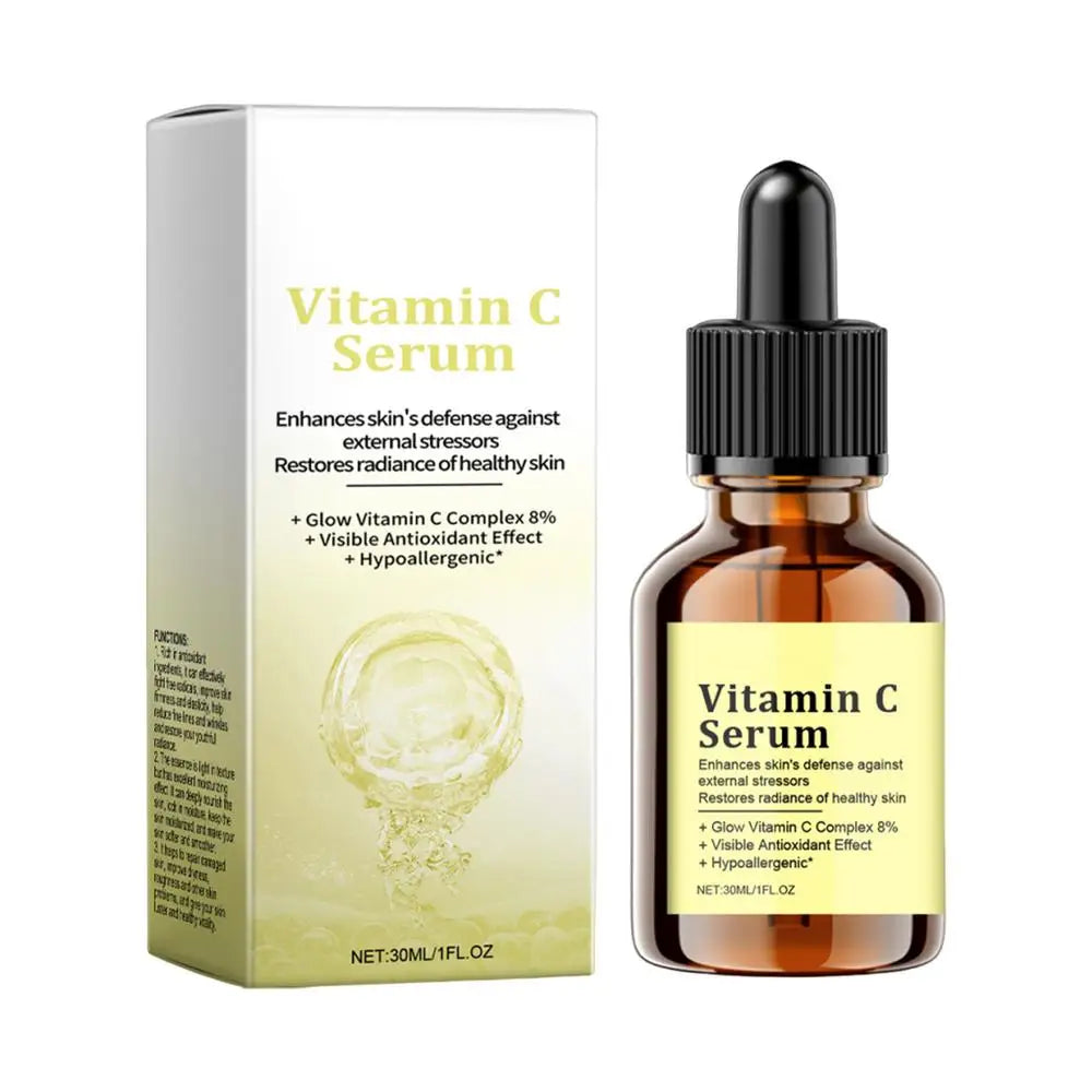 20% Vitamin C Liquid Serum Anti-aging Whitening VC Hyaluronic Acid Face Serum Brighting Moisturising Fade Fine Lines Skin Care Qme 30ml 04 CN