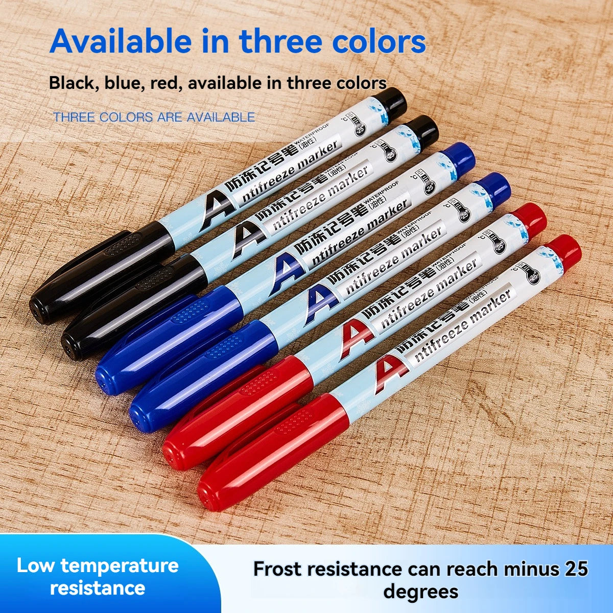 Antifreeze Oily Marker Pens - Quick Dry Waterproof Markers Non-toxic for Plastic,Wood, Rocks, Metal, Canvas, Art Supplies Qme