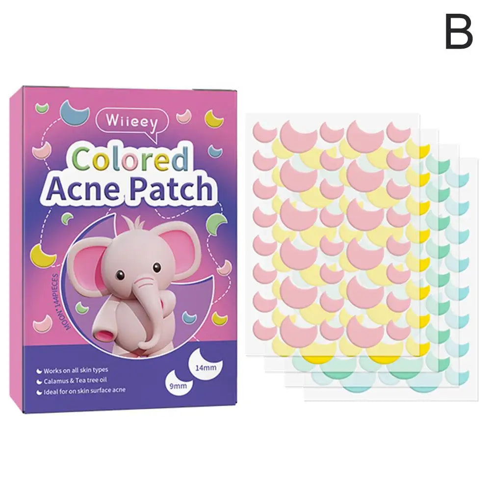 144PCS Star Pimple Patch Acne Colorful Invisible Acne Removal Skin Care Stickers Concealer Face Spot Beauty Makeup Tools Qme B CN