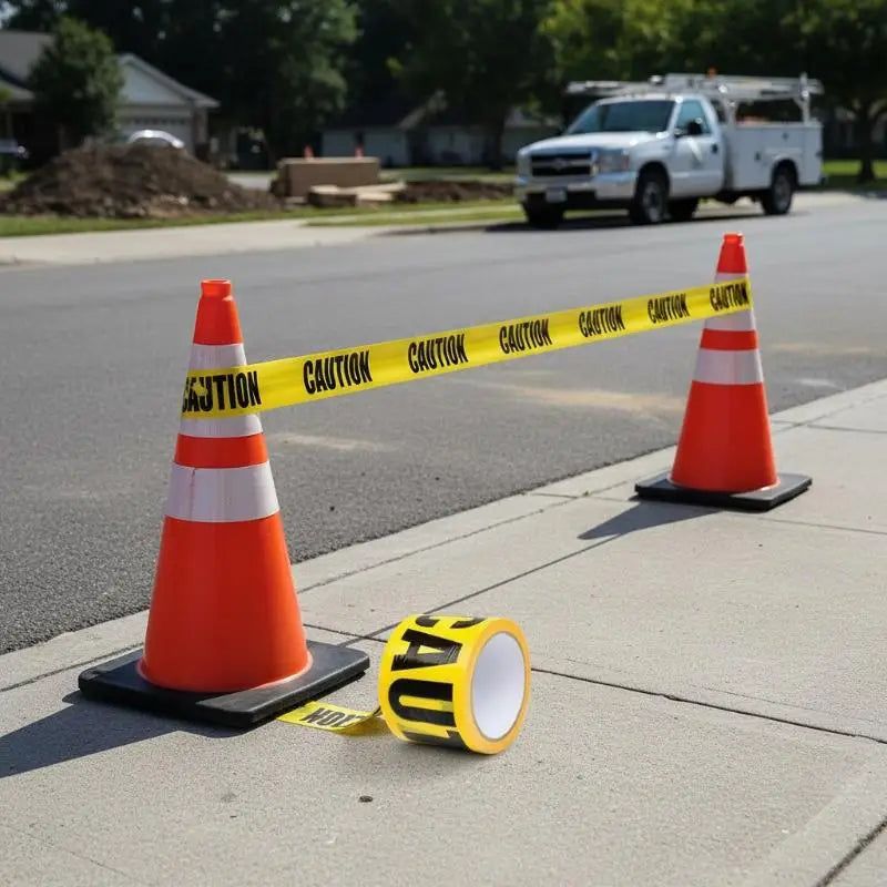 One Roll Safety Tape Roadblock Construction Site Hazard Prevention Qme