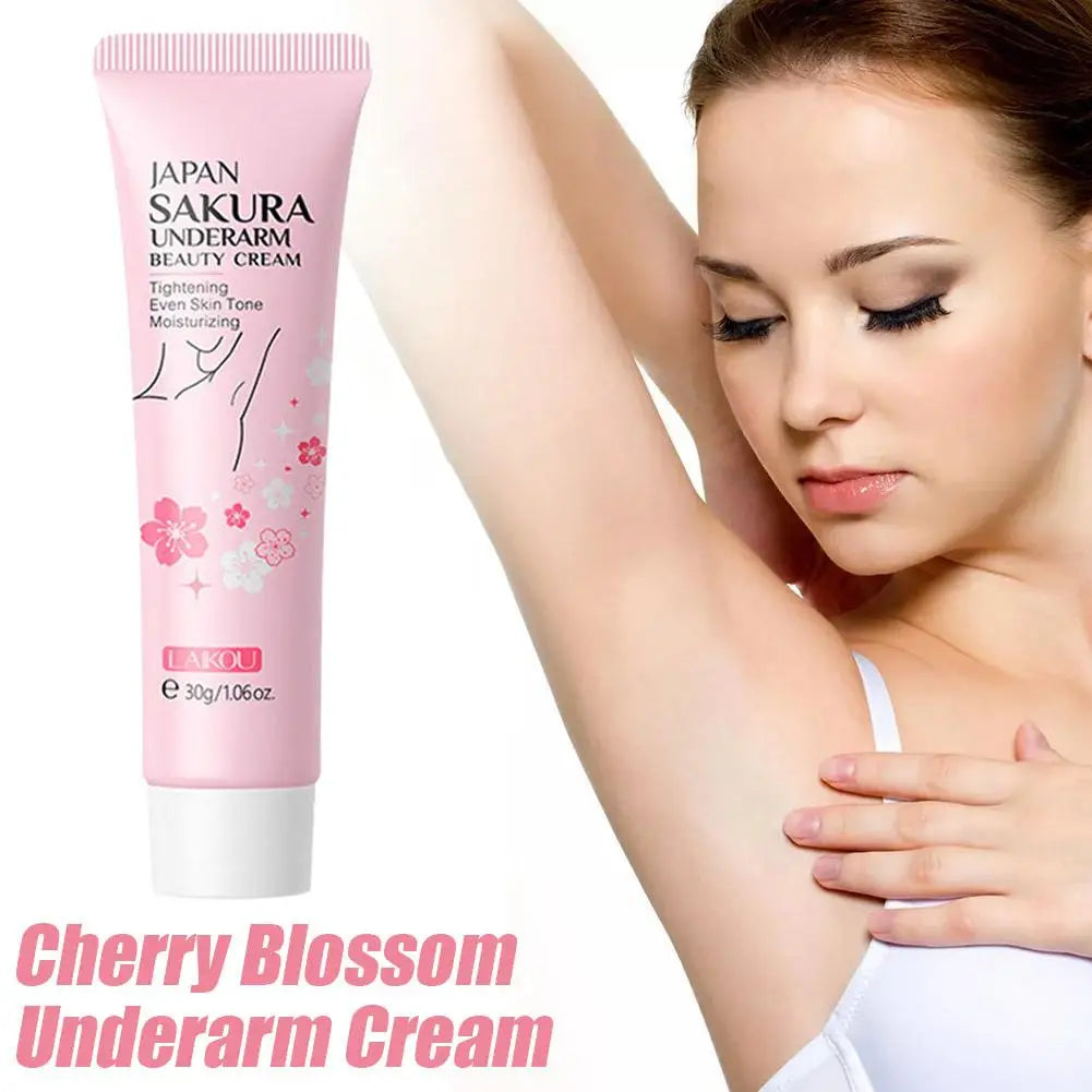 Japan Sakura Underarm Cream Hydrating Smooth Dry Skin Tone-up Qme
