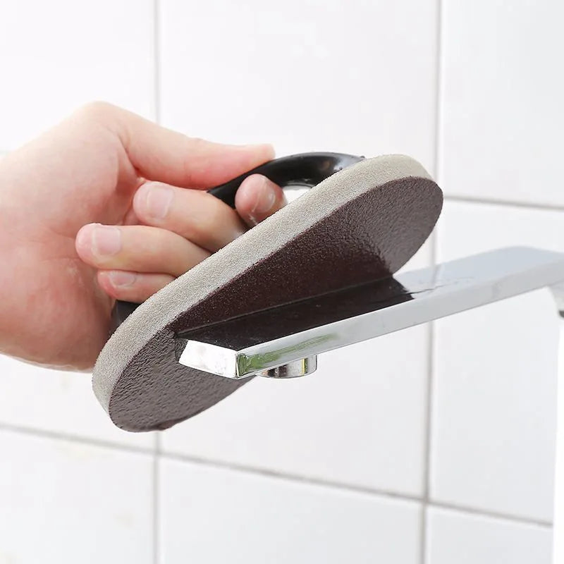 1pc With Handle Emery Sponge Rub Magic Rub, Suitable For Kitchen Countertops, Wash Pot Bottom Black Dirt, Wipe Chopping Board Qme