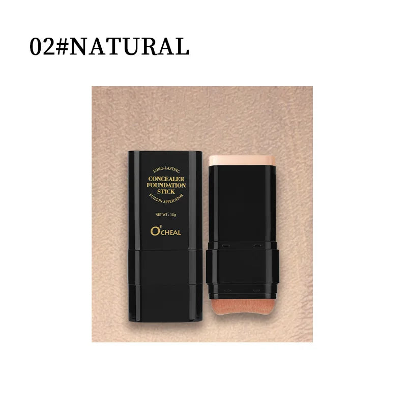 Eraser Contour Foundation Stick Moisturizing Light Long-lasting Qme 02