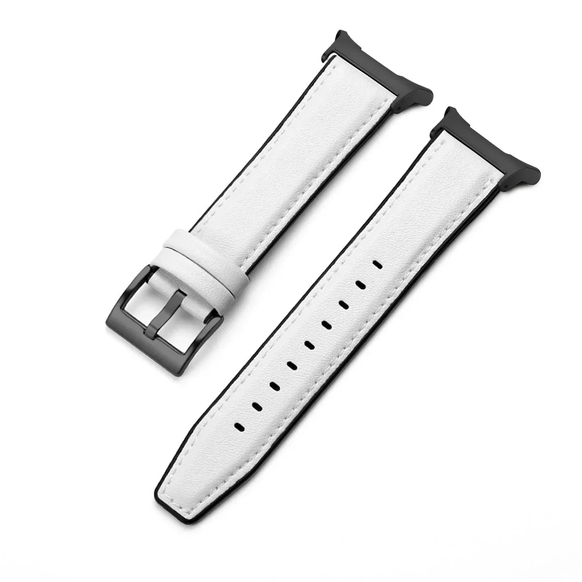 Leather Silicone Hybrid strap for Samsung Galaxy Watch 7 Ultra Smartwatch Band for Galaxy Watch Ultra 47mm Bracelet Belt strap Qme WB Galaxy 7 Ultra 47mm