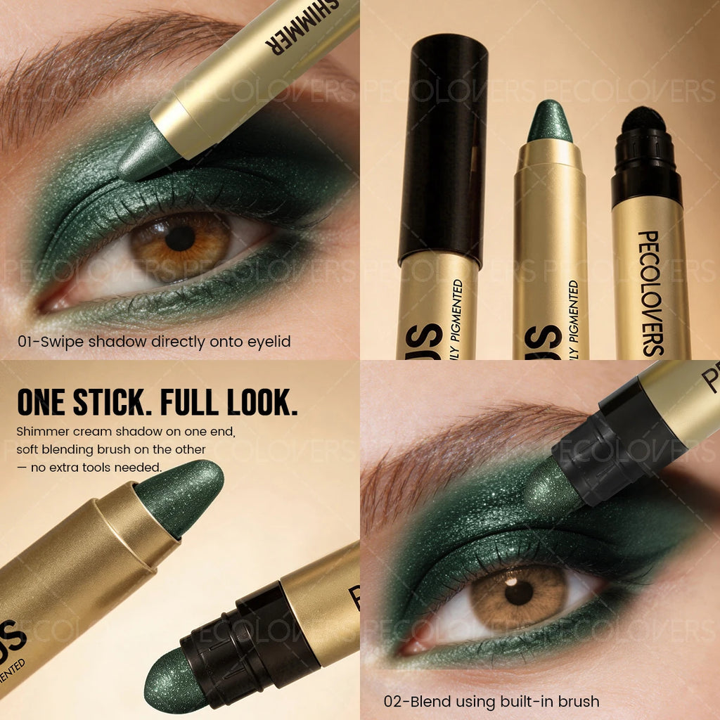 Shimmer Duoble-headed Eyeshadow Pencil Gradient Long-lasting Qme