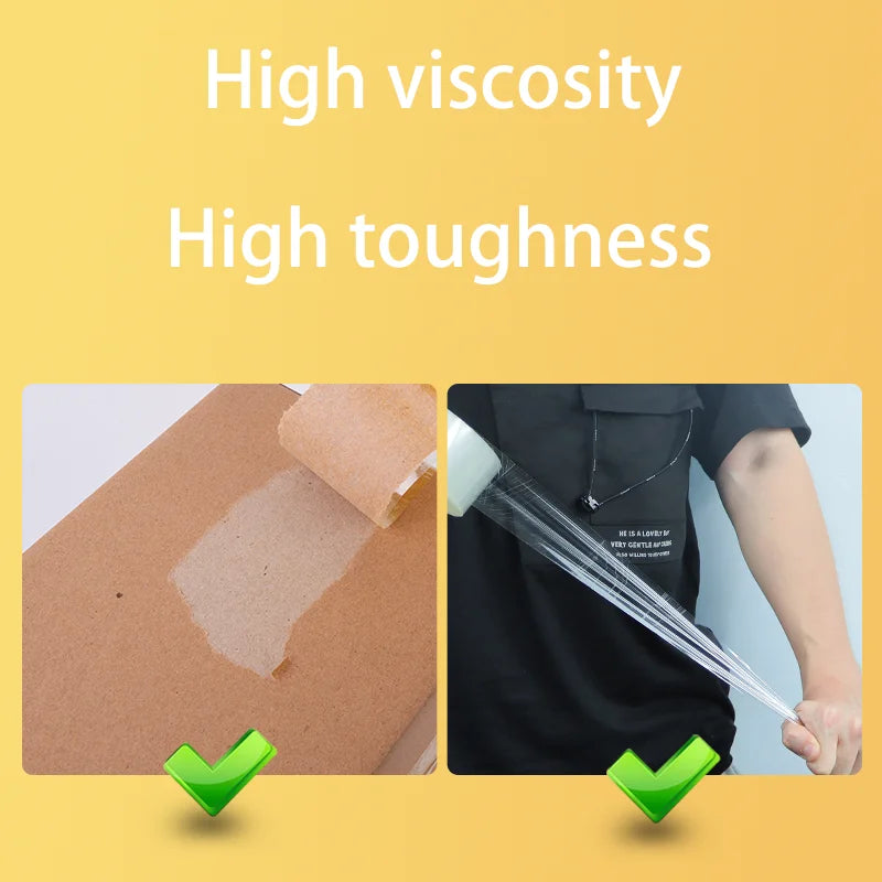 Oversized Roll Sealing Box Tape High Viscosity Toughness Special Household Packaging Tape for Strong Adhesion And Protection Qme