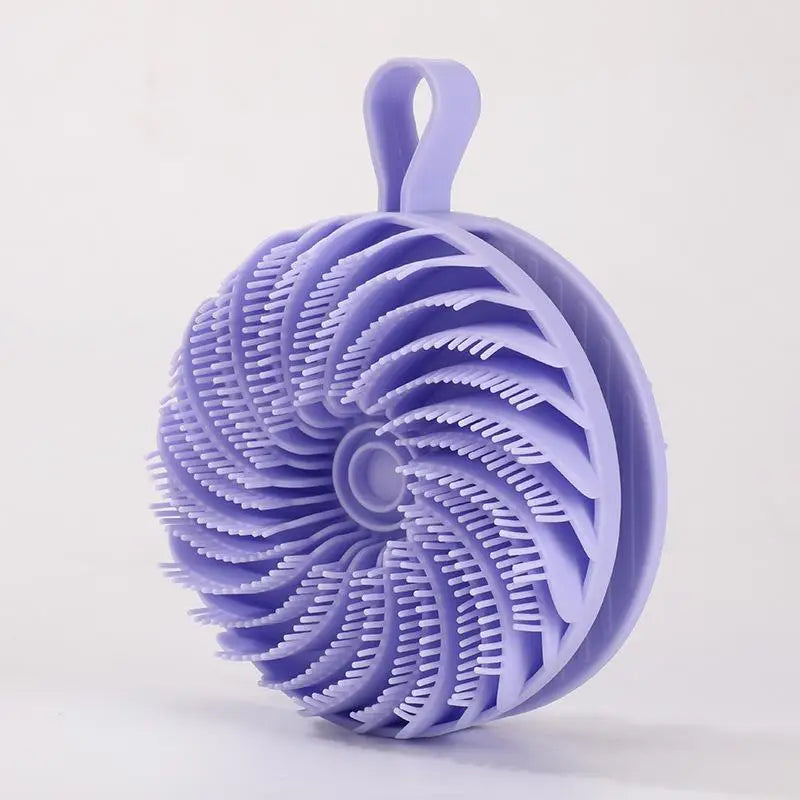 Soft Silicone Body Scrubber Gentle Exfoliating Shower Brush Scalp Qme J 1