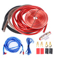 Block Blue 2800W High Density 4 Guage ABS Plastic Metal Audio Amplifier Wire Kit for Car Qme as pic
