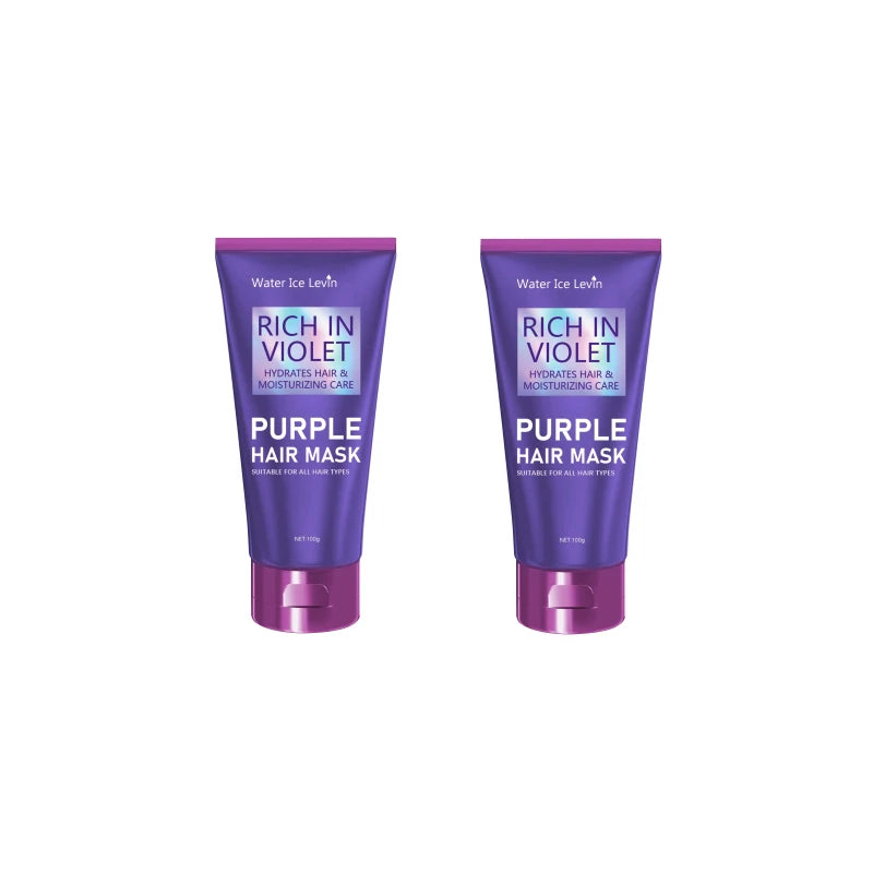 Purple Repair Hair Mask Keratin Deep Nourishing Dry Frizzy Damaged Treatment Collagen Magical 5 Second Soft Shiny Care Qme B