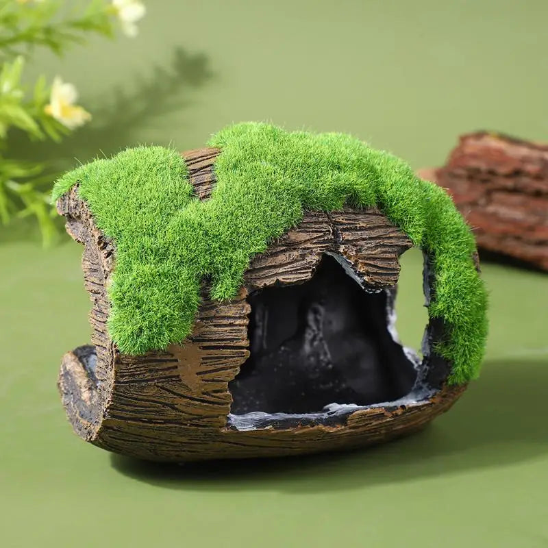 Hiding Cave Aquarium Landscaping Decoration Fish Shelter Tank Resin Qme