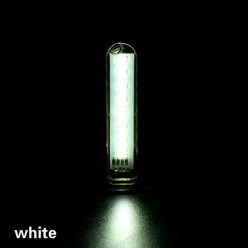 5V Camping Light USB Outdoor Tent Lamp Emergency Lantern LED Mini Qme White