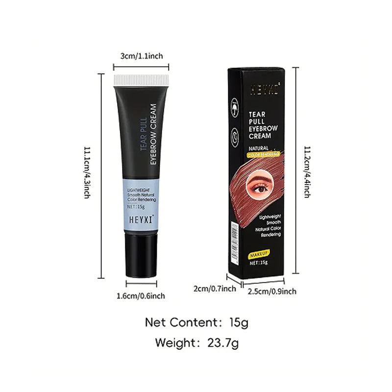 Waterproof Tear Off Dye Eyebrow Cream Long-lasting Fixing Available Qme