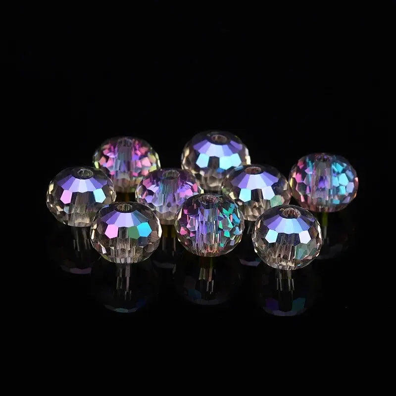 6mm 8mm Austria Crystal Beads 96 Faceted Round Loose Spacer Beads Qme 3 6MM-100PCS