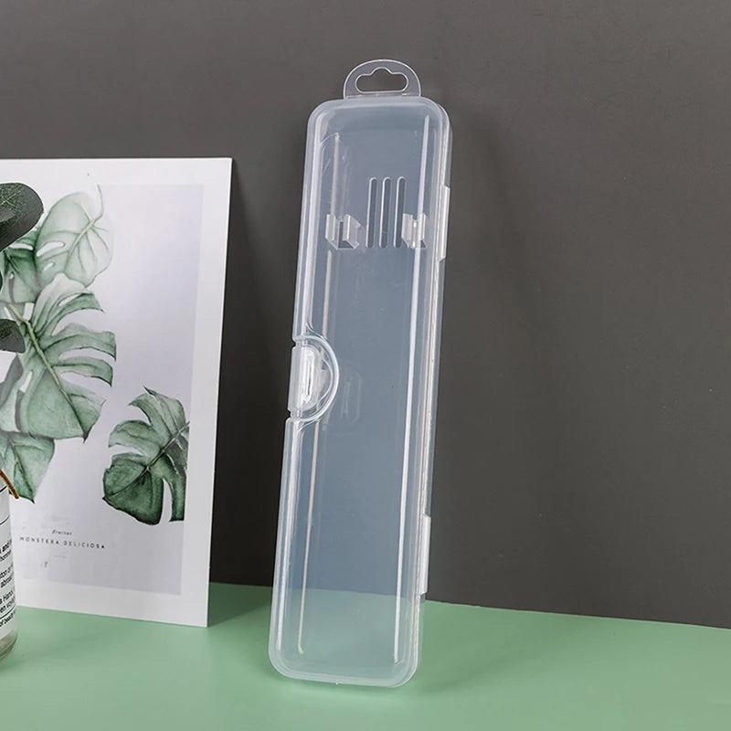 Portable Travel Toothbrush Holder Toothpaste Storage Transparent Case Qme