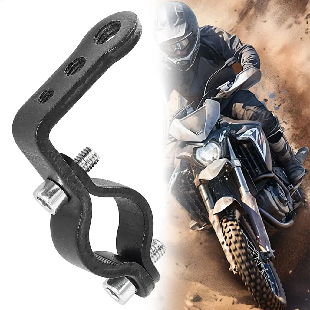 Motorcycle modification extension bracket spotlight fixing pipe clip handlebar extension bracket for Headlight Phone Qme