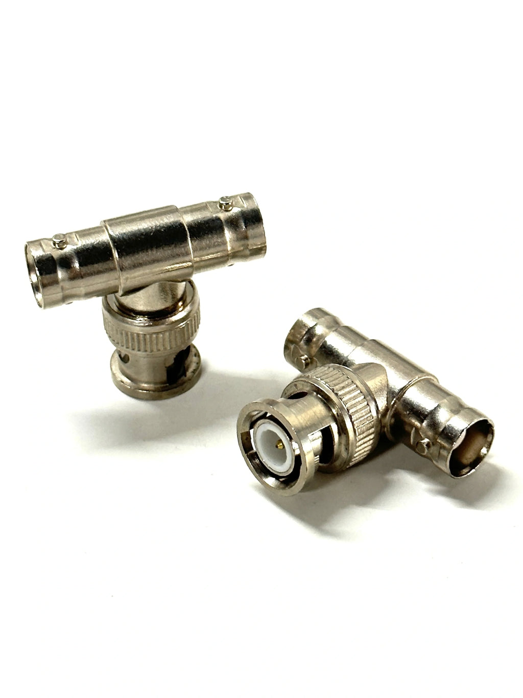 50pcs BNC Connector BNC 1 Male To 2 female adapter video cable adapter T-shaped connector Qme 50pcs