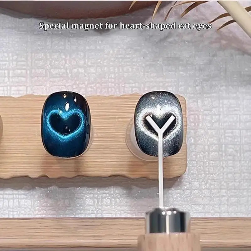 Y-shaped Nail Magnet Tool Creating Heart Ingot Patterns Cat Eye Art Qme