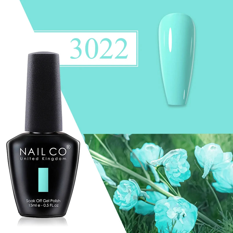 NAILCO Red Gel Nail Polish Wine Purple Semi Permanent Soak Off UV