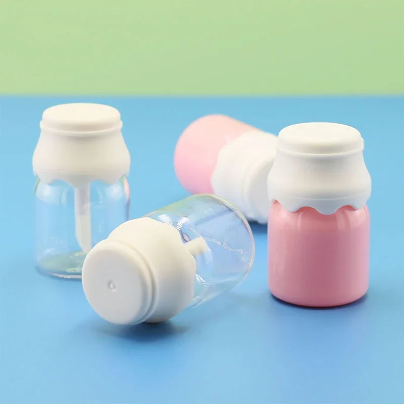 Milk Bottle Cute Lip Gloss Tube Transparent Pink Empty Lips Glaze Qme