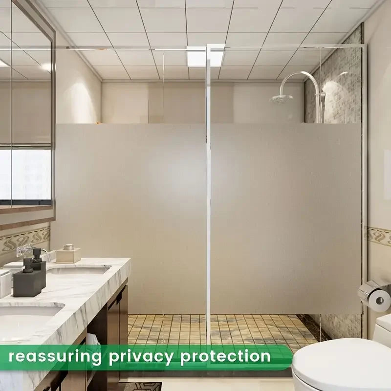 1 roll of waterproof and anti fouling decorative film electrostatic adsorption frosted glass privacy film PVC sticker Qme