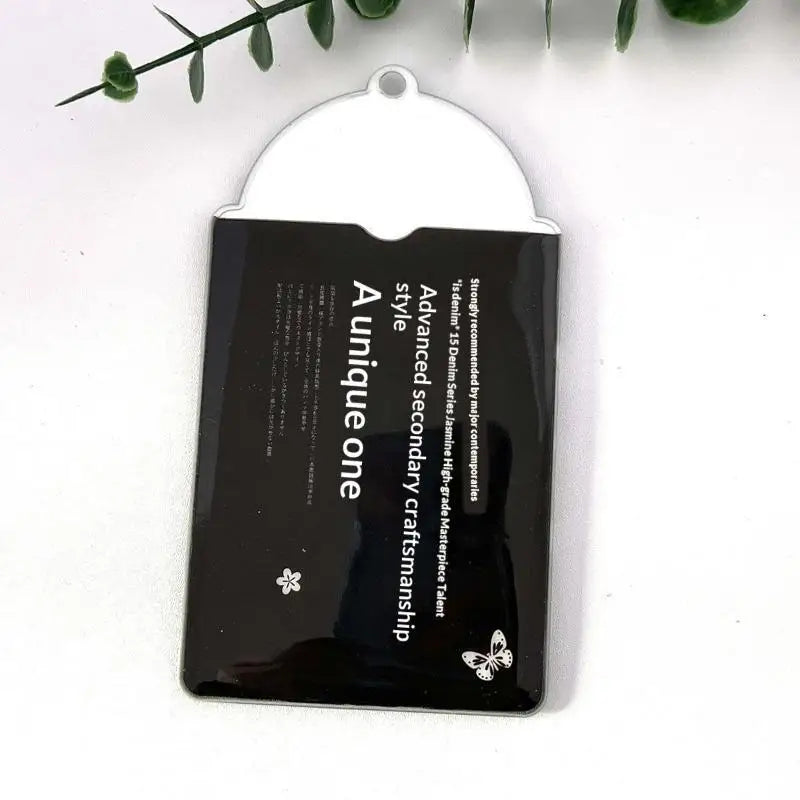 Cherry Blossom Acrylic Photocard Holder Scratch Resistant Clear Kpop Qme