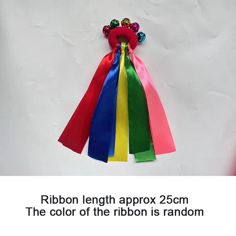 Children's Wrist Ribbon Team Sports Pompom Cheerleading Big Match Pom Qme B1