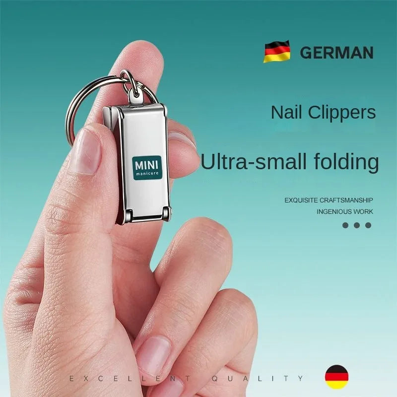 Nail Clippers Collapsible Portable Travel Fingernail Scissors Cutter Qme