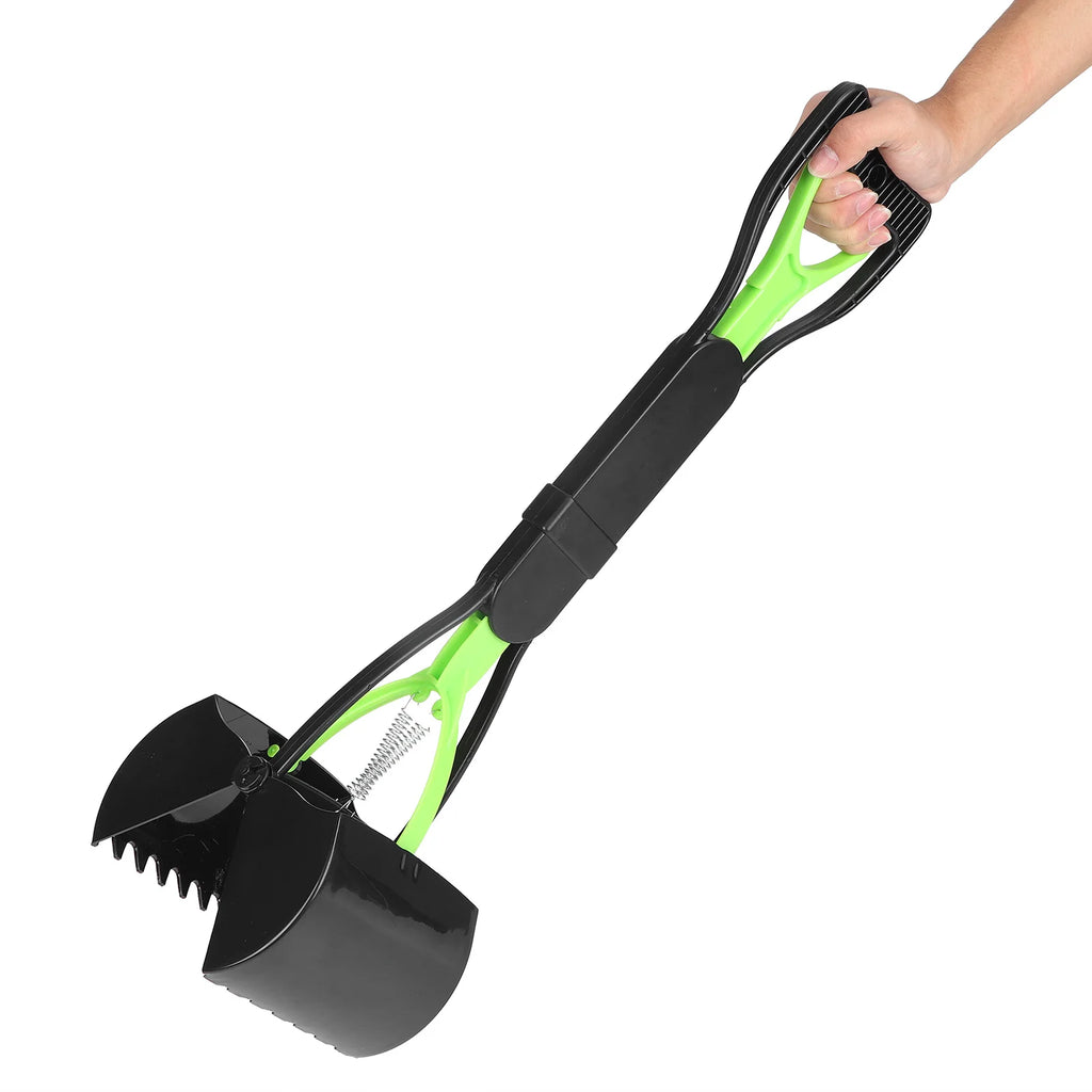 Dog Pooper Scooper Long Handle Waste Picker Jaw Grabber Pet Waste Pickup Tool Easy Clean Outdoor Dog Cat Cleaning Tool Qme