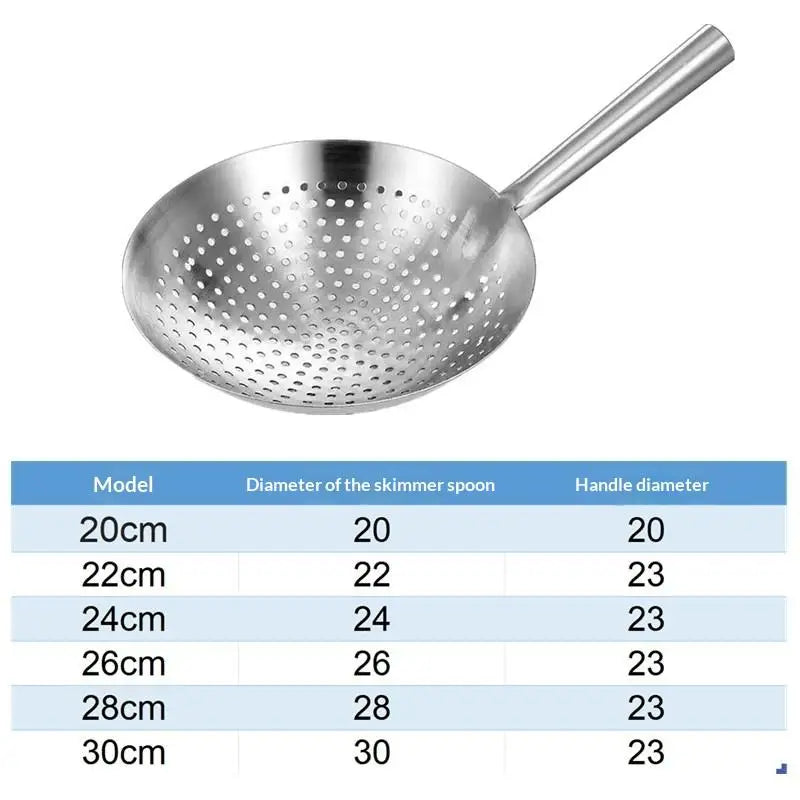 Thickened Stainless Steel Colander Handle Multi-functional Easy Clean Qme