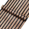 45cm Big Roll Home Decoration Background Wall Desk Cabinet Wallpaper Wood Stripes Waterproof PVC Self-adhesive Wall Stickers Qme 9603 45cmX10m