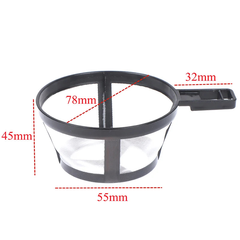 1x Reusable Coffee Filter Basket Cup Style Coffee Machine Strainer Mesh. Qme 1pc
